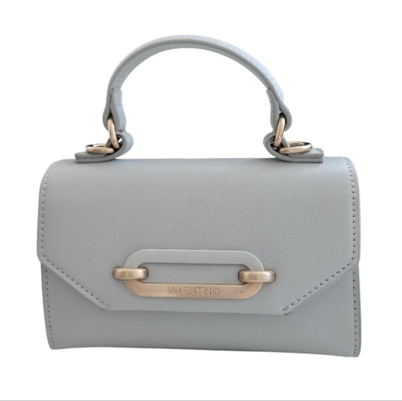 NWT Mario Valentino Women's Light Gray Mini Crossbody Bag - Picture 3 of 14